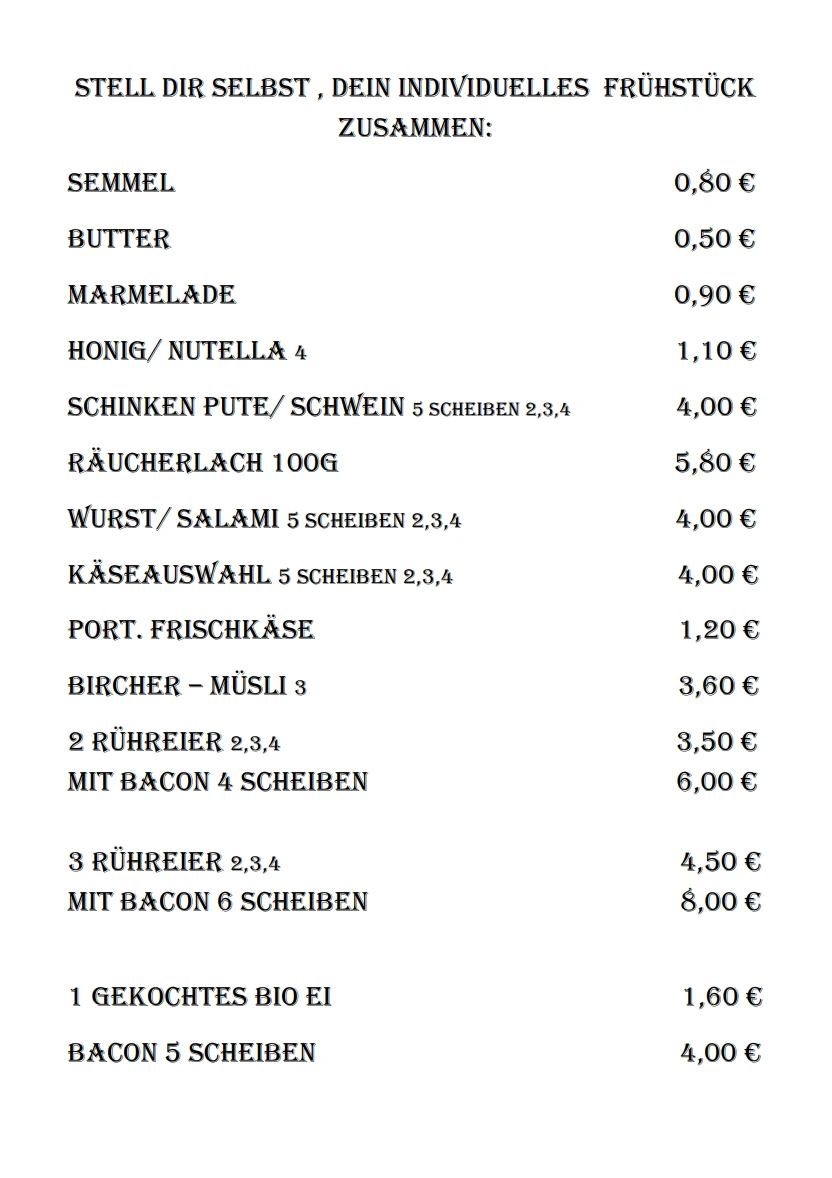 Café-Speisekarte Seite 5